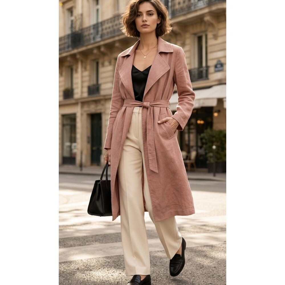 Cynthia Rowley Dusty Rose Trench Coat